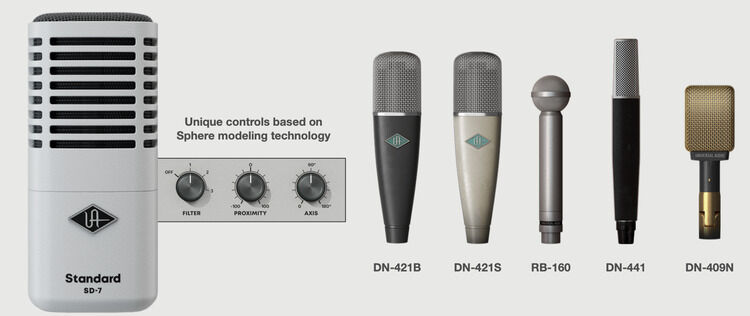 Universal Audio SD-7 Dynamic Microphone with Hemisphere